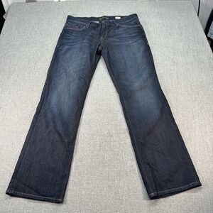 Mavy Royal Divison Jeans Womens 33x32 Blue Mona Mid Rise Straight Leg Stretch‎